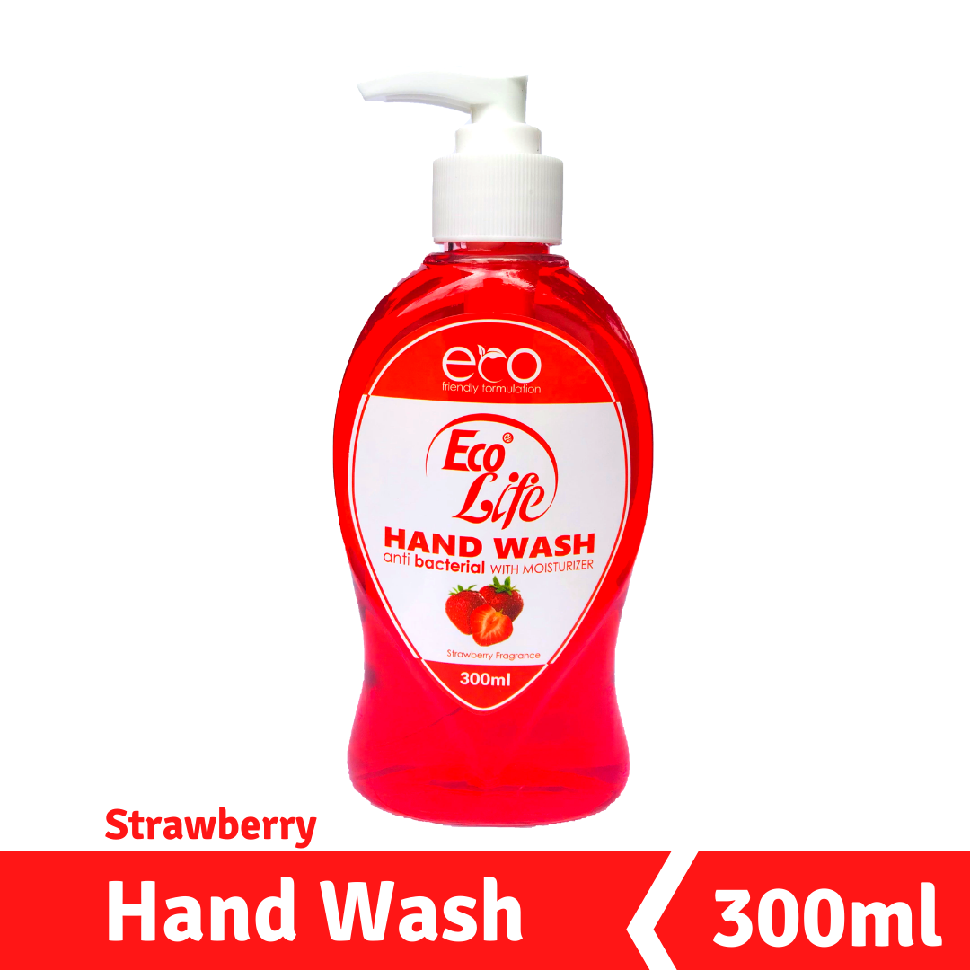 Hand Wash 300ml Strawberry Ecolifeworld